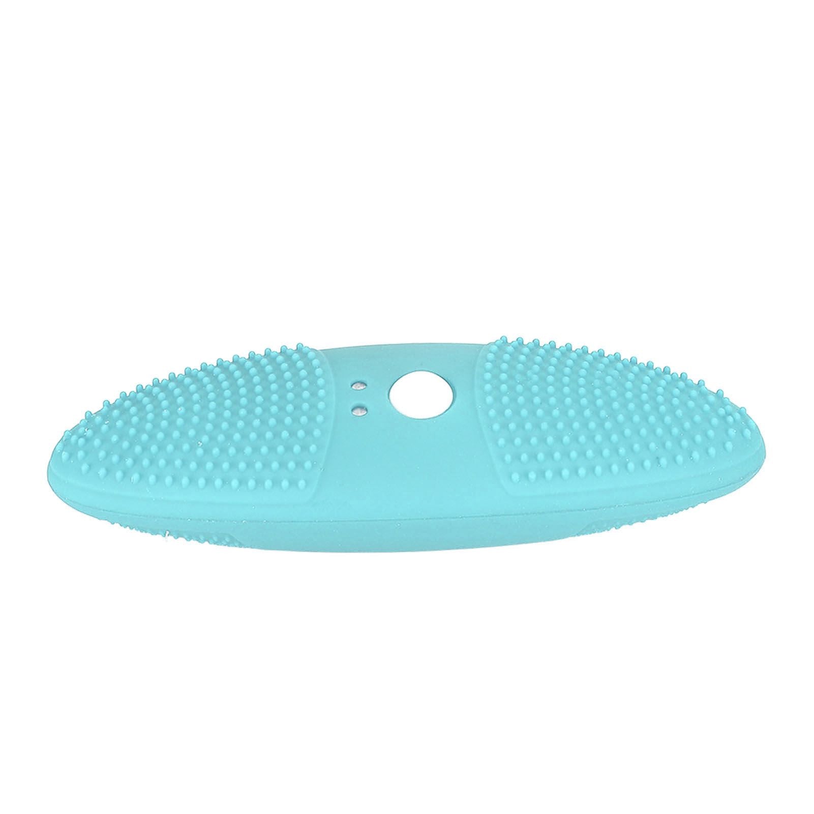 Ultrasonic Scrubber 3 Levels USB Charging High Frequency Vibration Dual Waving Ultrasonic Vegetable Washing Machine Blue