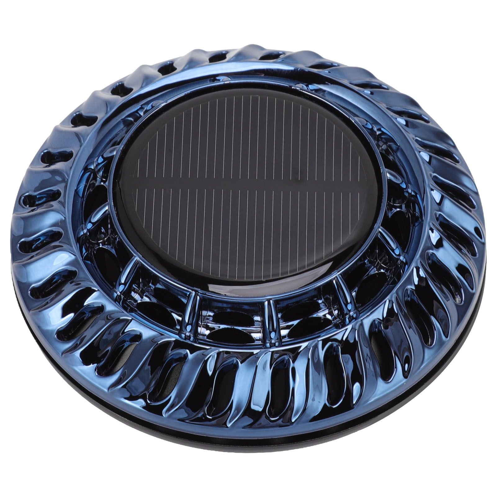 Solar Car Perfume Diffuser Automatic Rotating Decorative Car Aromatherapy Machine for Office Home Ink Blue