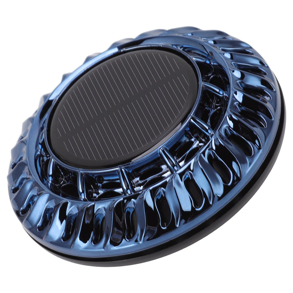 Solar Car Perfume Diffuser Automatic Rotating Decorative Car Aromatherapy Machine for Office Home Ink Blue