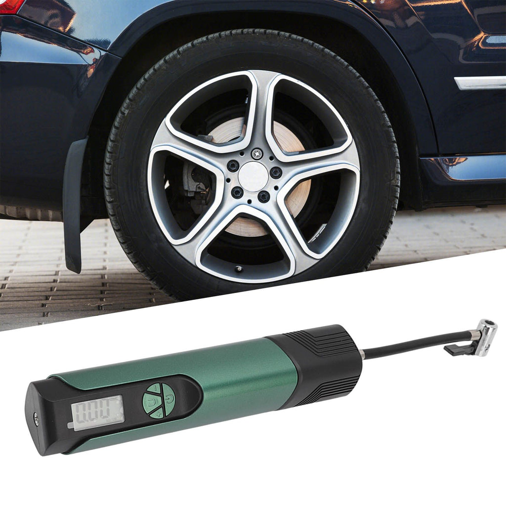Electric Digital Tire Inflator Four Preset Inflation Modes USB Charging Tire Pump with LED Light for Cars Motorcycles