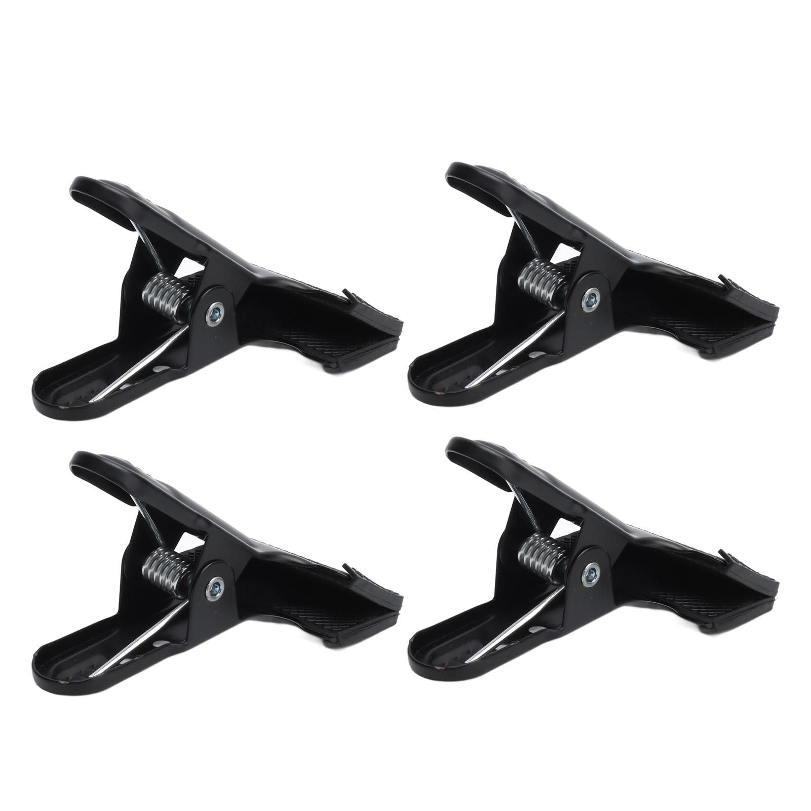 4pcs Woodworking A Clip Heavy Duty Anti Slip Metal Wide Mouth Spring Clamps for Photography Backdrops