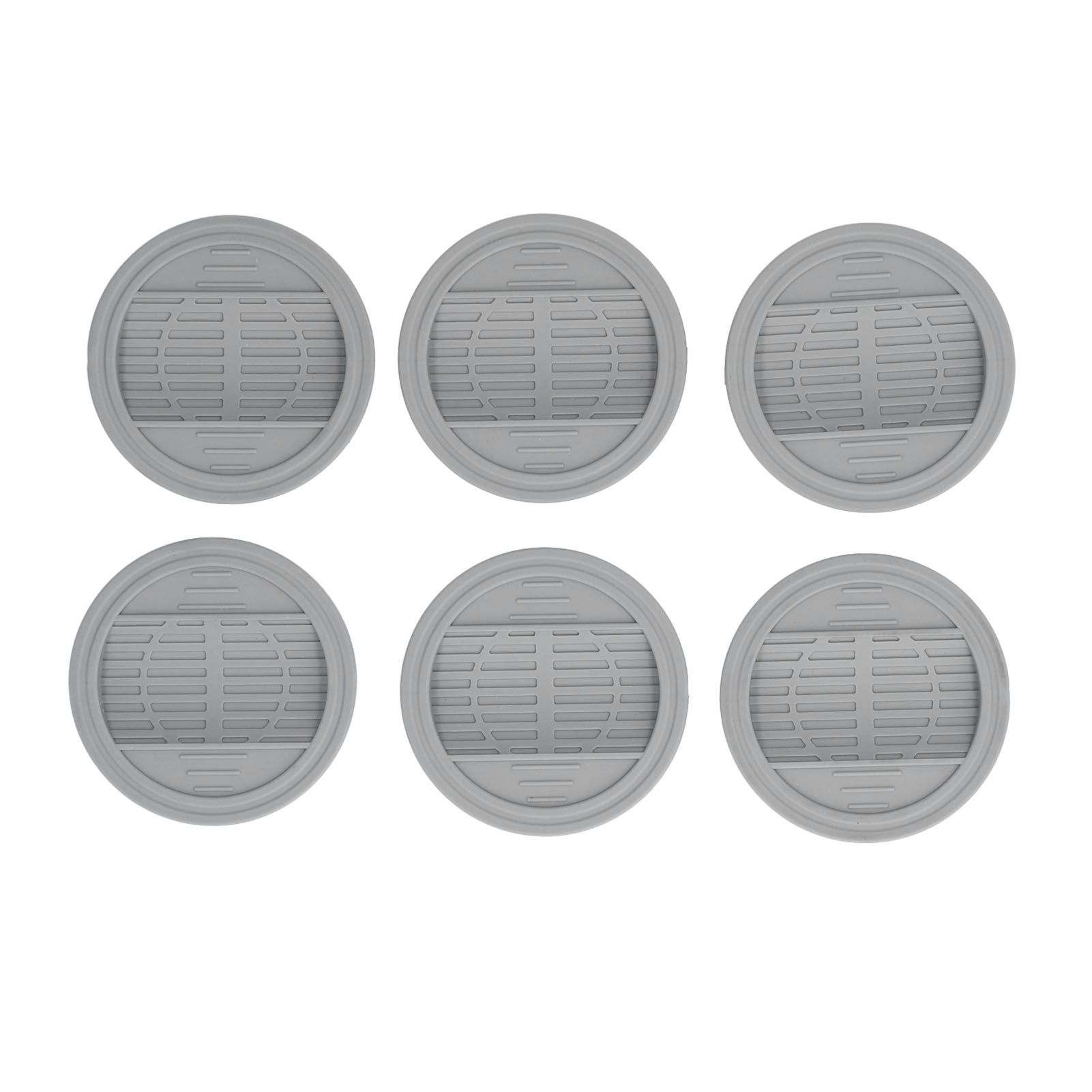 6PCS Rubber Furniture Pads Stoppers Floor Protector for Bed Office Chair Cabinet Sofa Closet Wheels