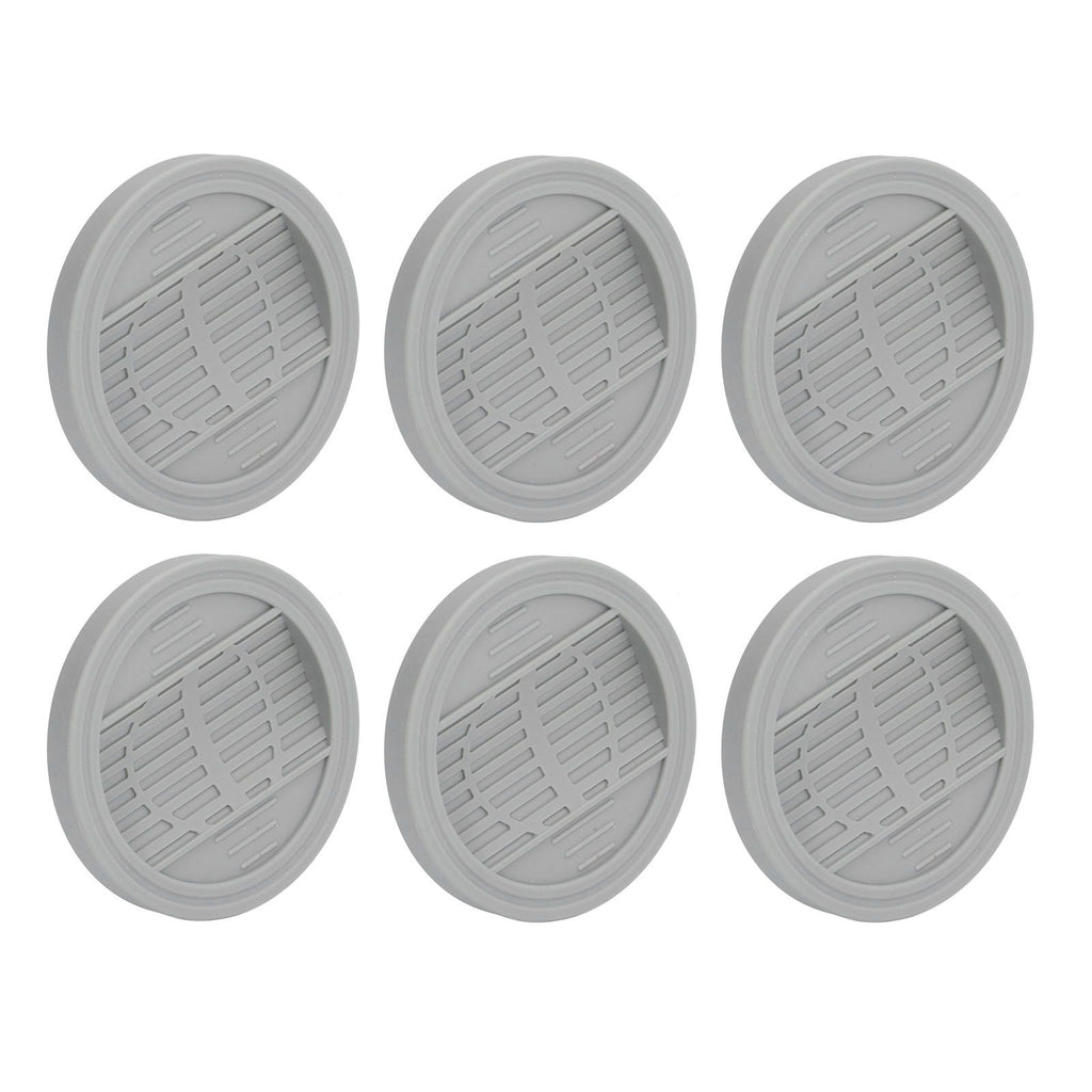 6PCS Rubber Furniture Pads Stoppers Floor Protector for Bed Office Chair Cabinet Sofa Closet Wheels
