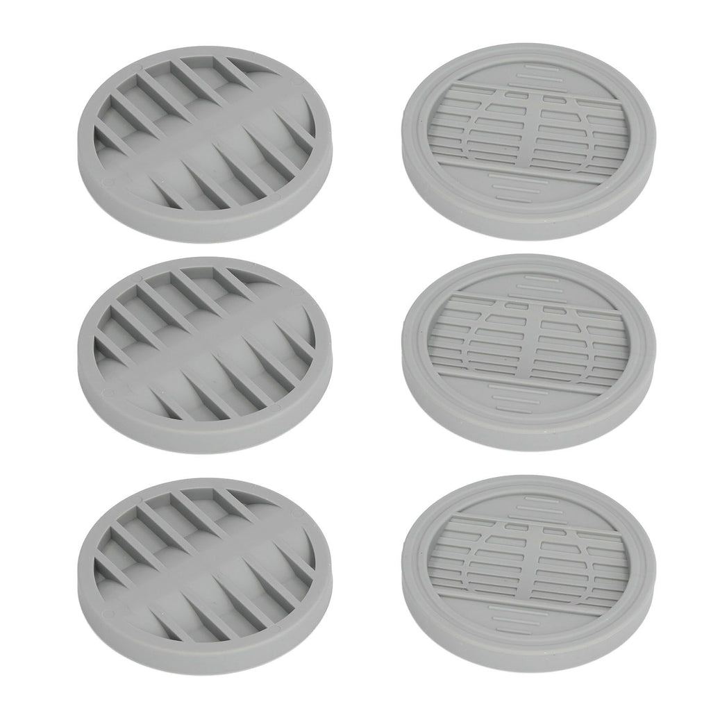 6PCS Rubber Furniture Pads Stoppers Floor Protector for Bed Office Chair Cabinet Sofa Closet Wheels