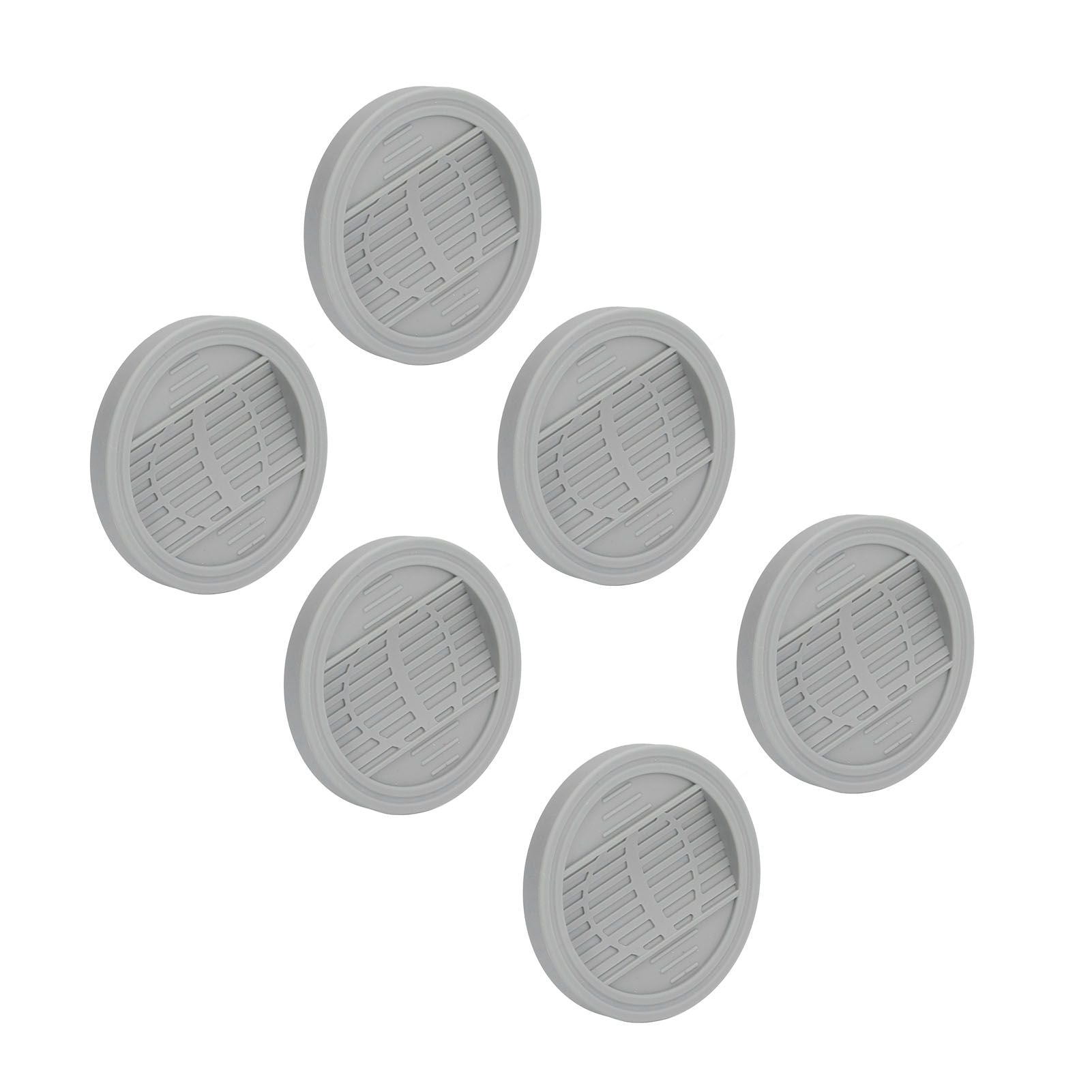 6PCS Rubber Furniture Pads Stoppers Floor Protector for Bed Office Chair Cabinet Sofa Closet Wheels