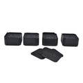 4Set Chair Leg Floor Protectors Square Rubber Non Slip Furniture Leg Pads for Home Bedroom