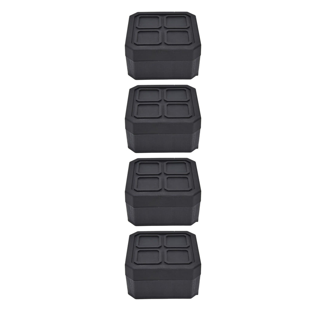 4Set Chair Leg Floor Protectors Square Rubber Non Slip Furniture Leg Pads for Home Bedroom