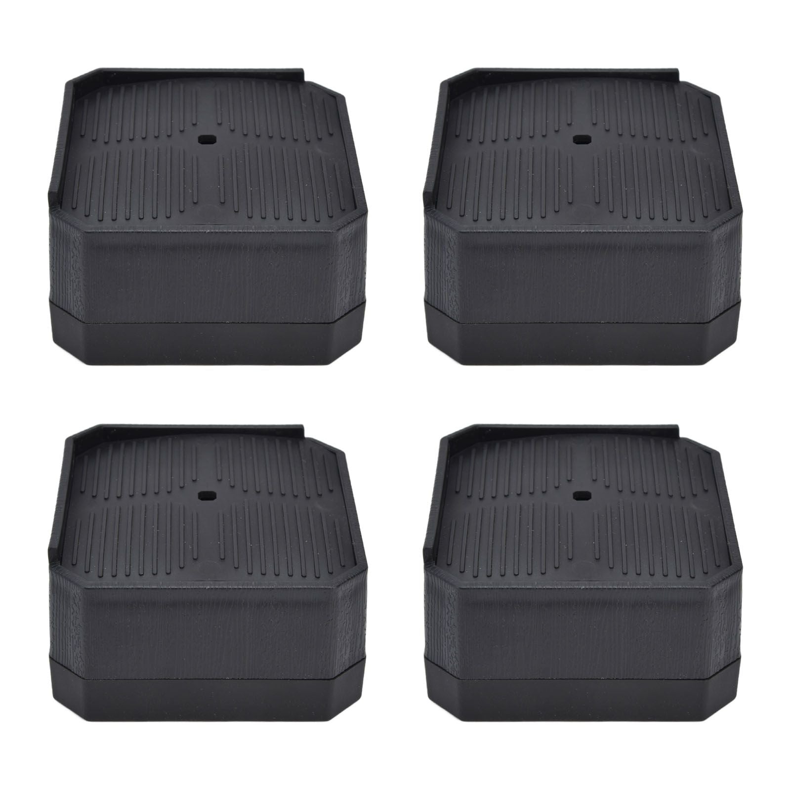 4Set Chair Leg Floor Protectors Square Rubber Non Slip Furniture Leg Pads for Home Bedroom