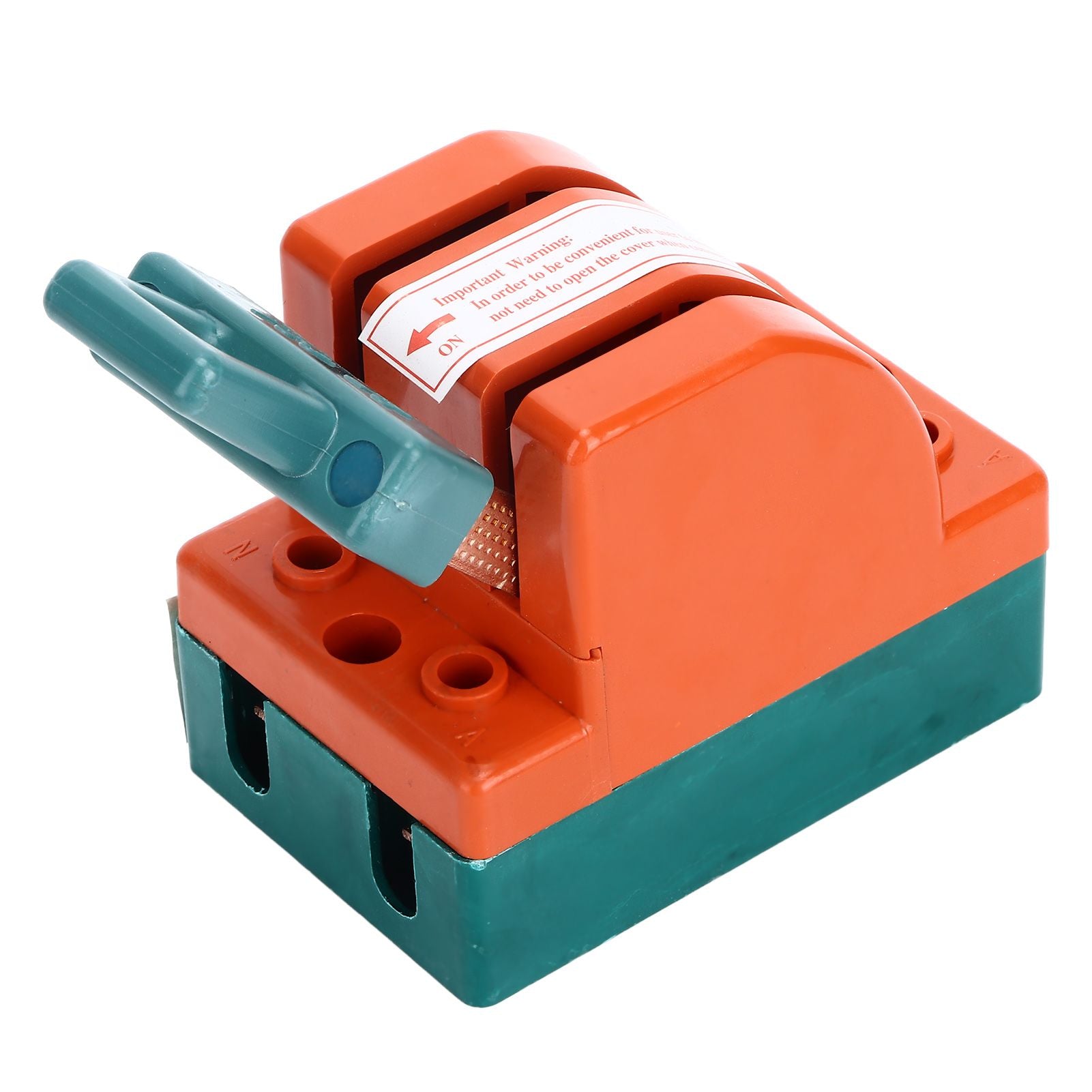 Knife Safety Switch 2 Pole 63A AC 220V Single Throw ABS Copper Disconnect Knife Switch for Fail Safe Circuit Breakers