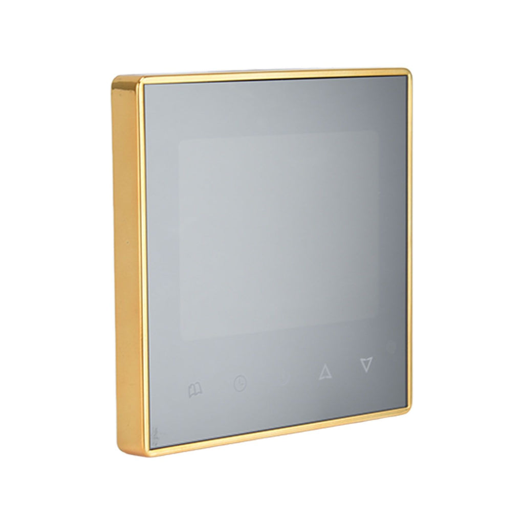 Smart Thermostat Multifunction Programmable Thermostat for Air Conditioner Water Heating Underfloor Heating AC220V Gold