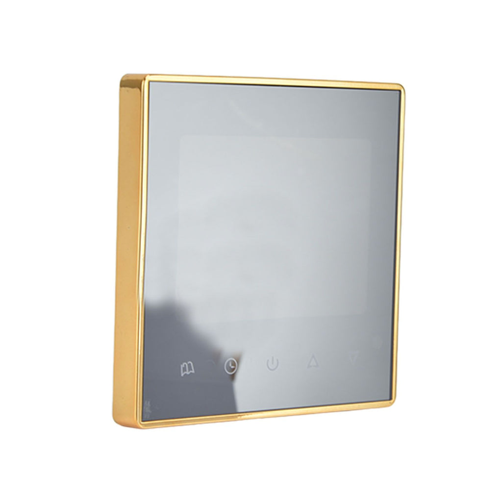 Smart Thermostat Multifunction Programmable Thermostat for Air Conditioner Water Heating Underfloor Heating AC220V Gold