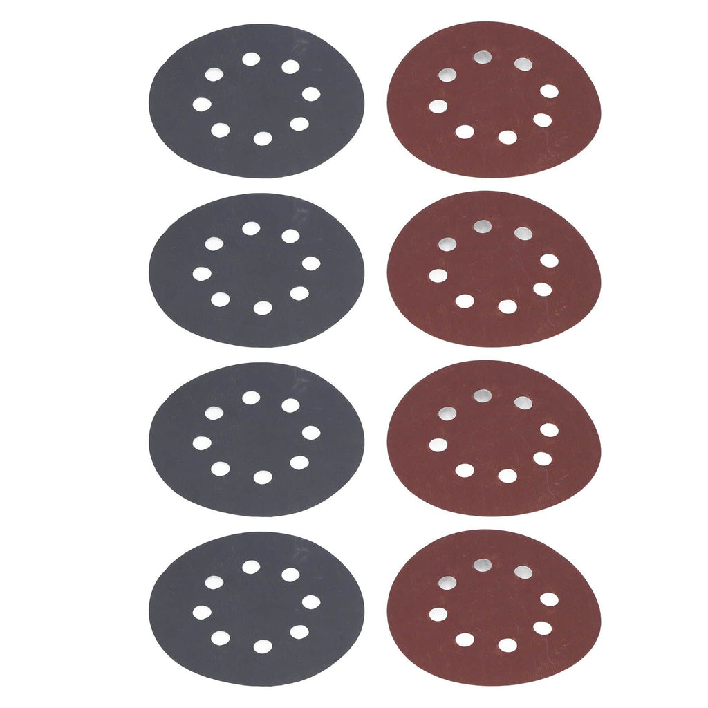 100PCS 5in Round Sanding Disc Include 80 180 240 320 400 800 1000 1500 2000 3000 Grit Round Sandpaper for Leather Wall