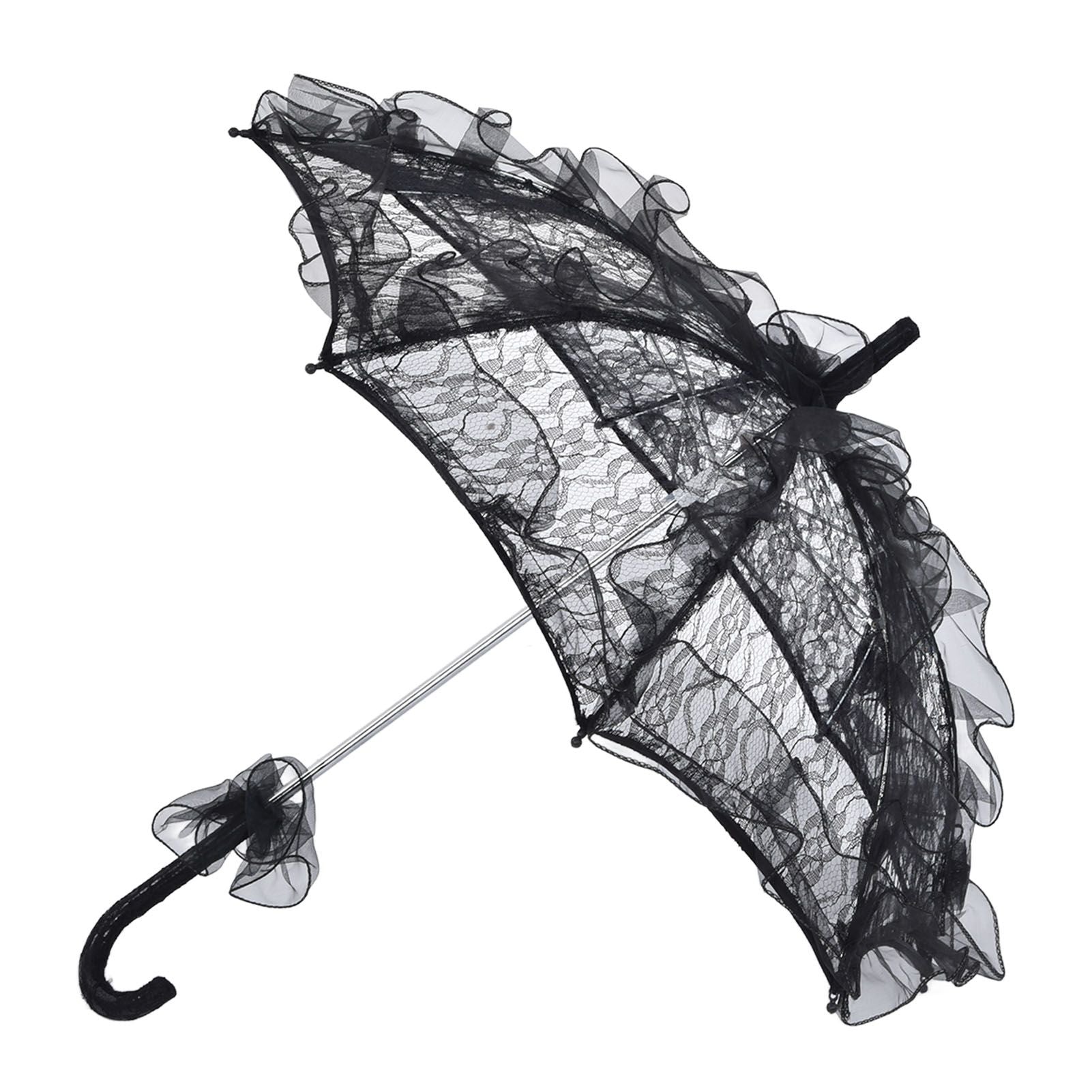 Elegant Lace Bride Umbrella Wedding Party Photography Decor Prop Lace Parasol Decoration