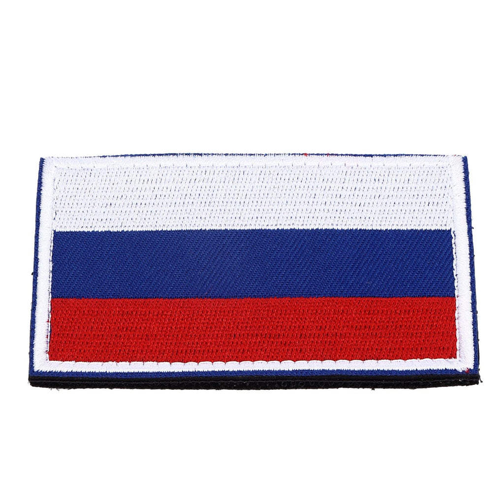 European Country Flags Patch World National Hook and Loop Badge Embroidered Patch Accessory Russia