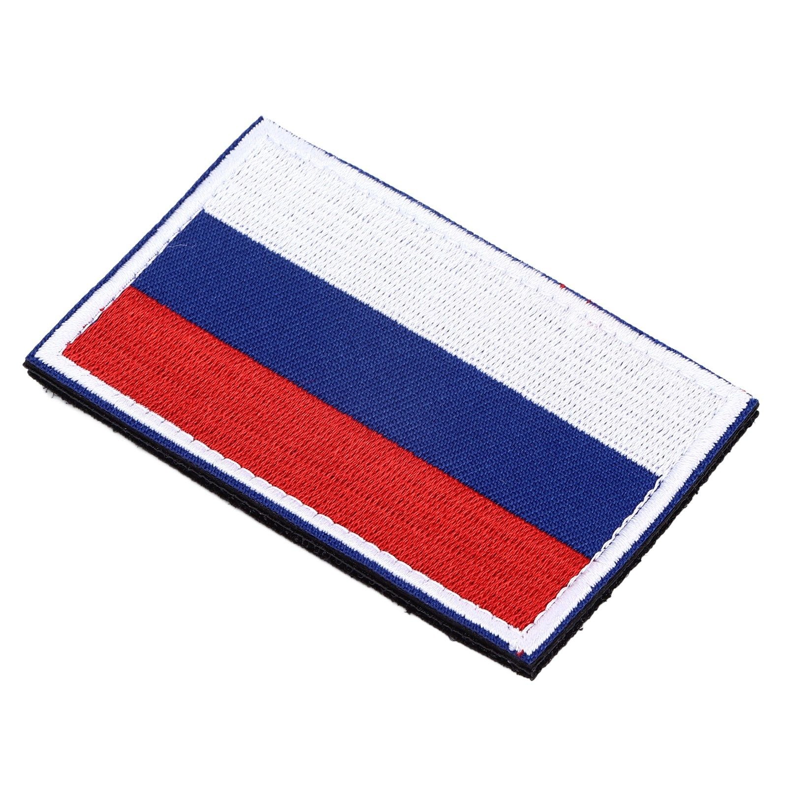 European Country Flags Patch World National Hook and Loop Badge Embroidered Patch Accessory Russia