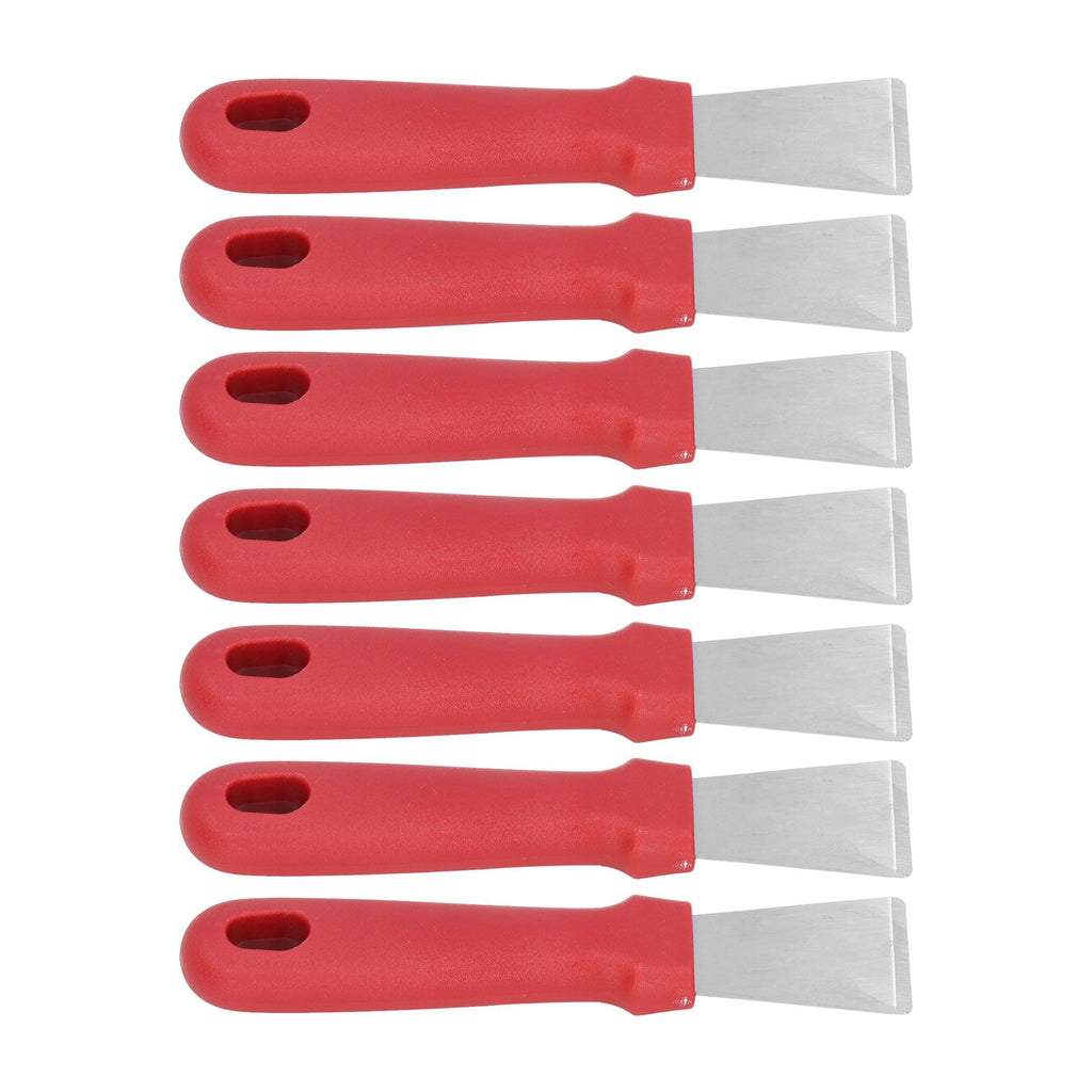 10Pcs Putty Knife Sturdy Durable Stainless Steel Ergonomic Design Nonslip Handle Wide Application Bench Scraper