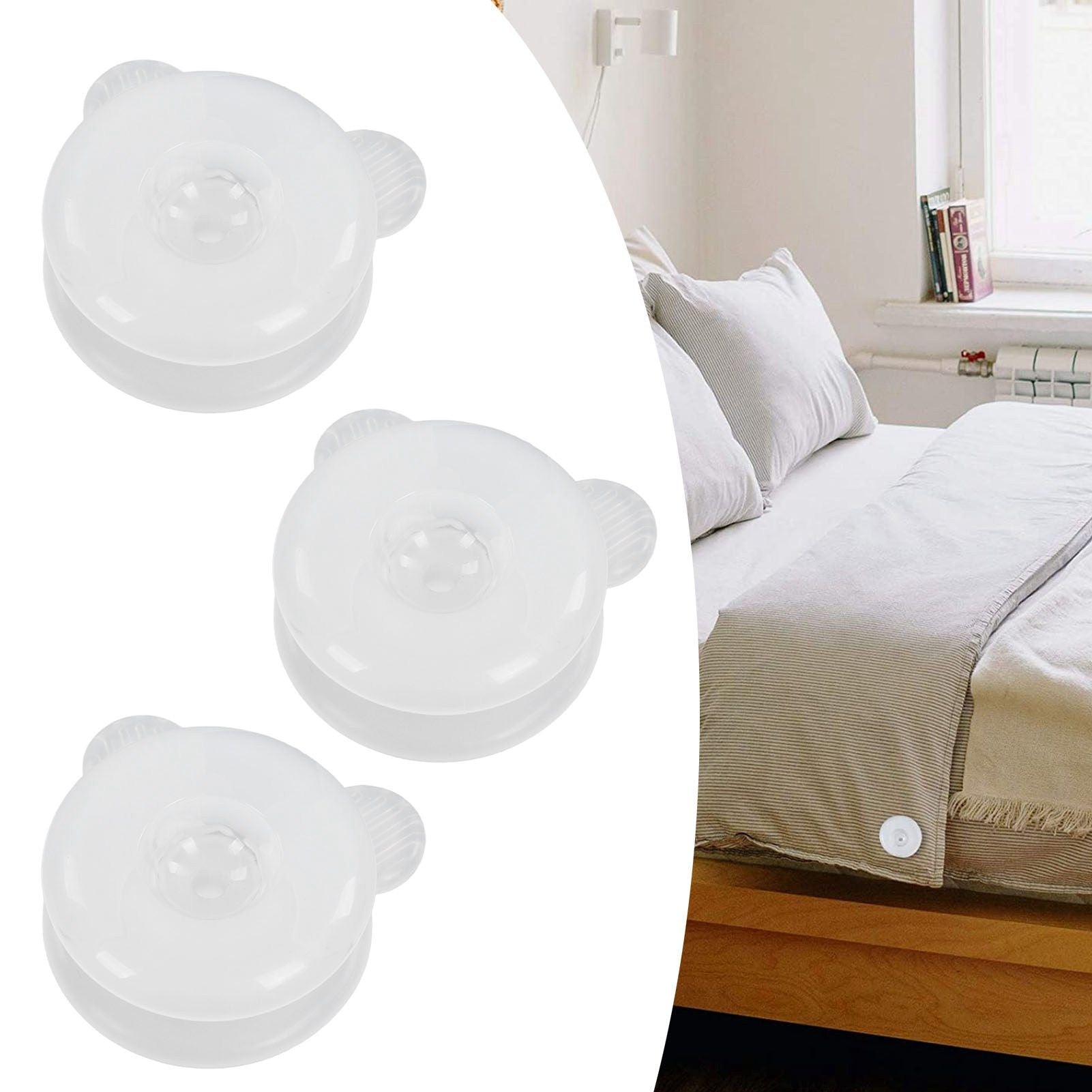 20 Sets Quilt Fixing Clip Plastic Duvet Quilt Cover Fixing Holder to Keep Your Quilt Still