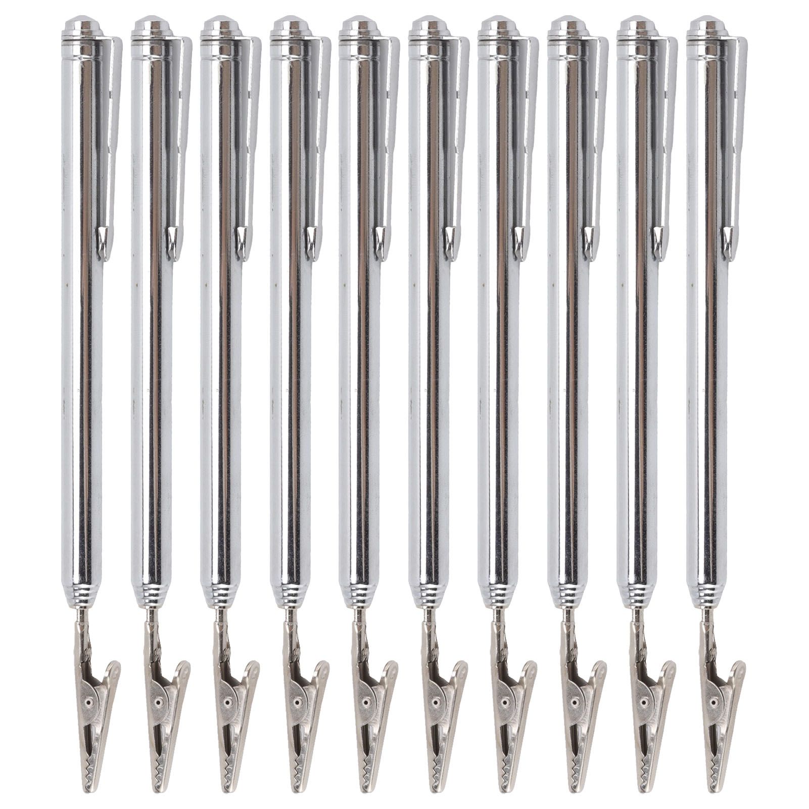 10Pcs Roach Clip Stainless Steel Durable Telescopic Design Wide Application Bracelet Helper Tool for Car Home Repair