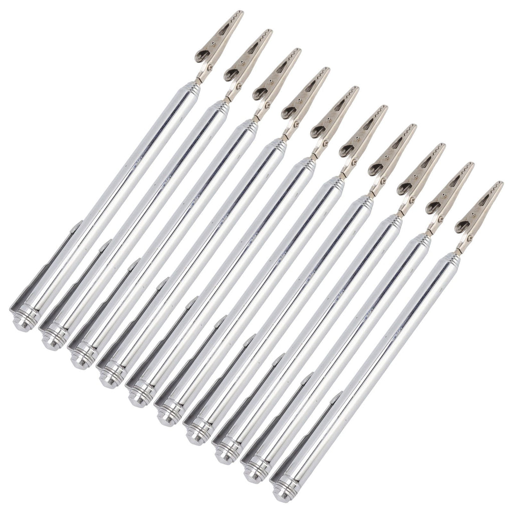 10Pcs Roach Clip Stainless Steel Durable Telescopic Design Wide Application Bracelet Helper Tool for Car Home Repair