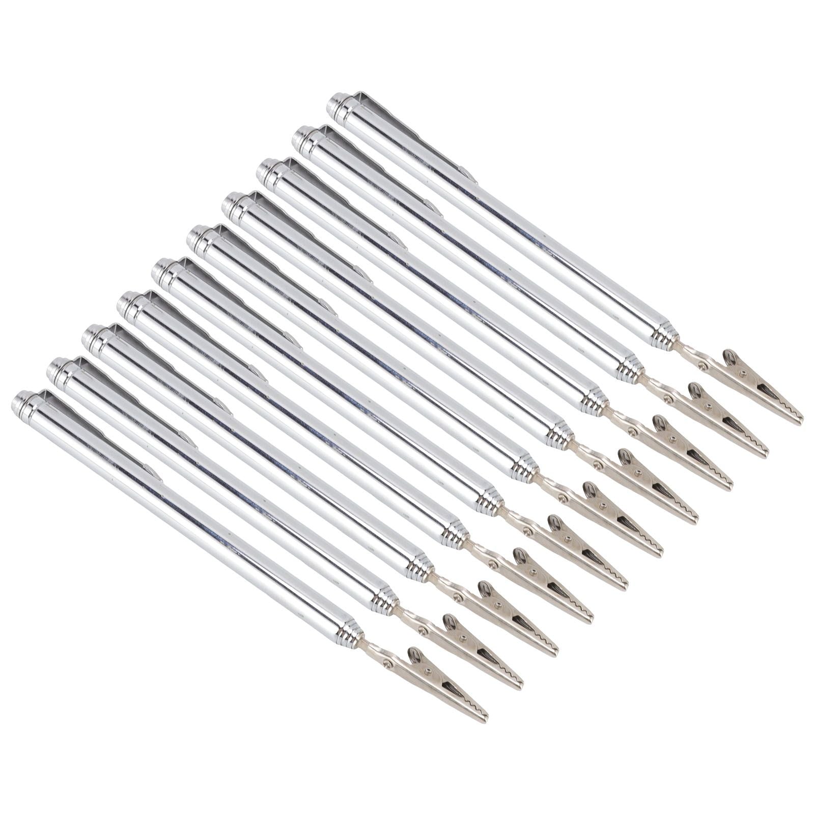 10Pcs Roach Clip Stainless Steel Durable Telescopic Design Wide Application Bracelet Helper Tool for Car Home Repair