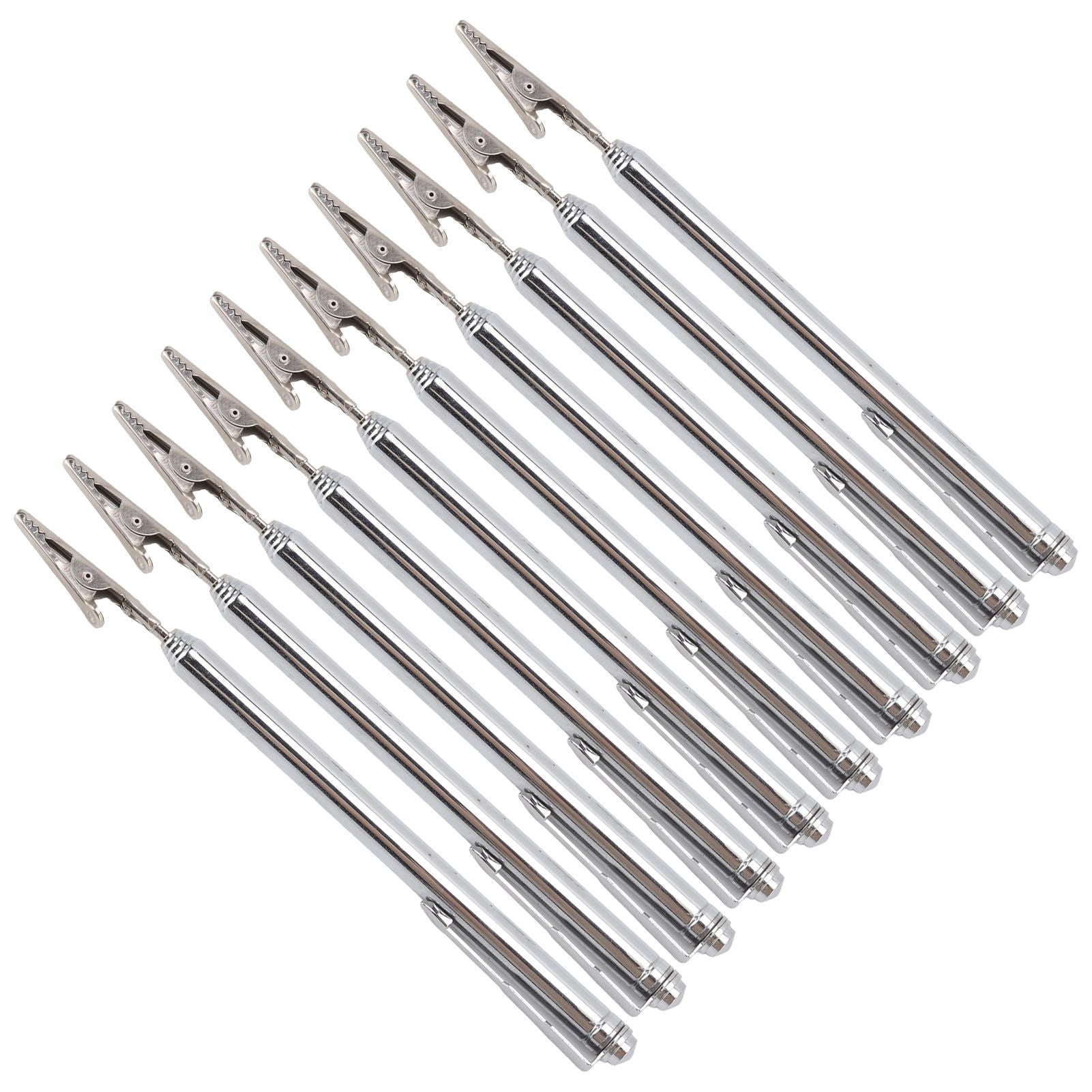 10Pcs Roach Clip Stainless Steel Durable Telescopic Design Wide Application Bracelet Helper Tool for Car Home Repair