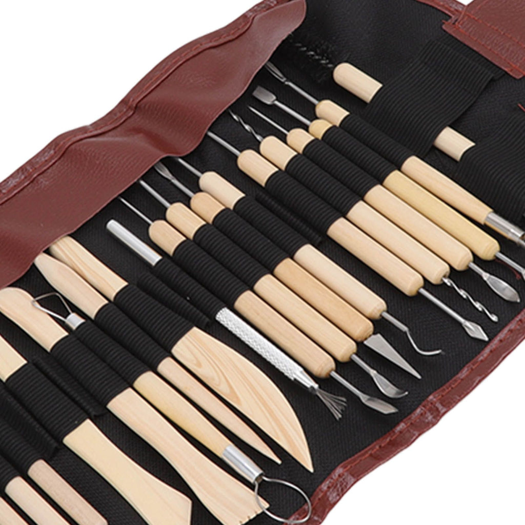 21pcs Polymer Clay Tools Polymer Clay Sculpting Tools with Storage Bag for Beginners Professionals
