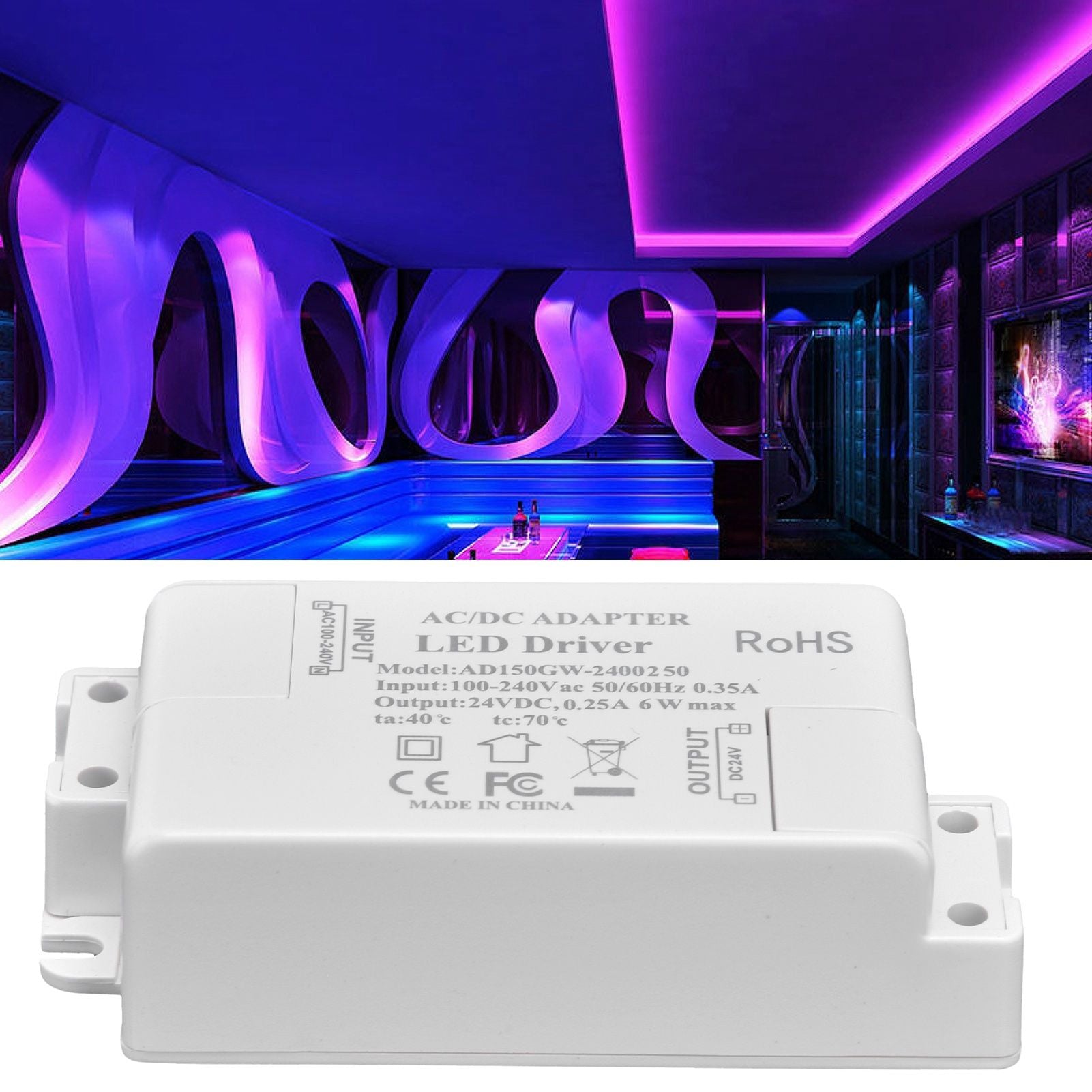 LED Driver AC DC Waterproof Power Supply Transformer Low Voltage Lamps