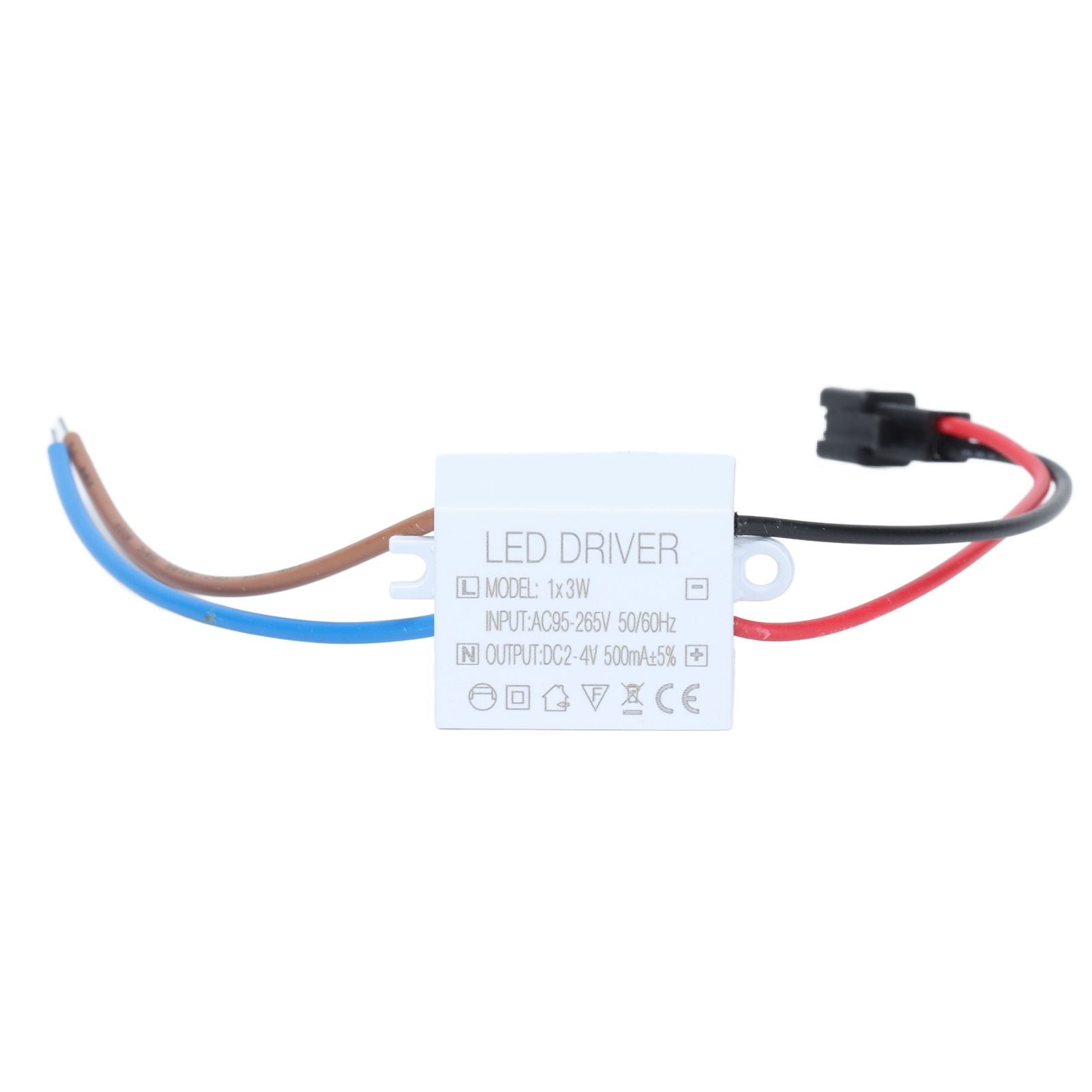 LED Driver 500mA 1-3W Power Supply Transformer AC95-265V to DC2-4V