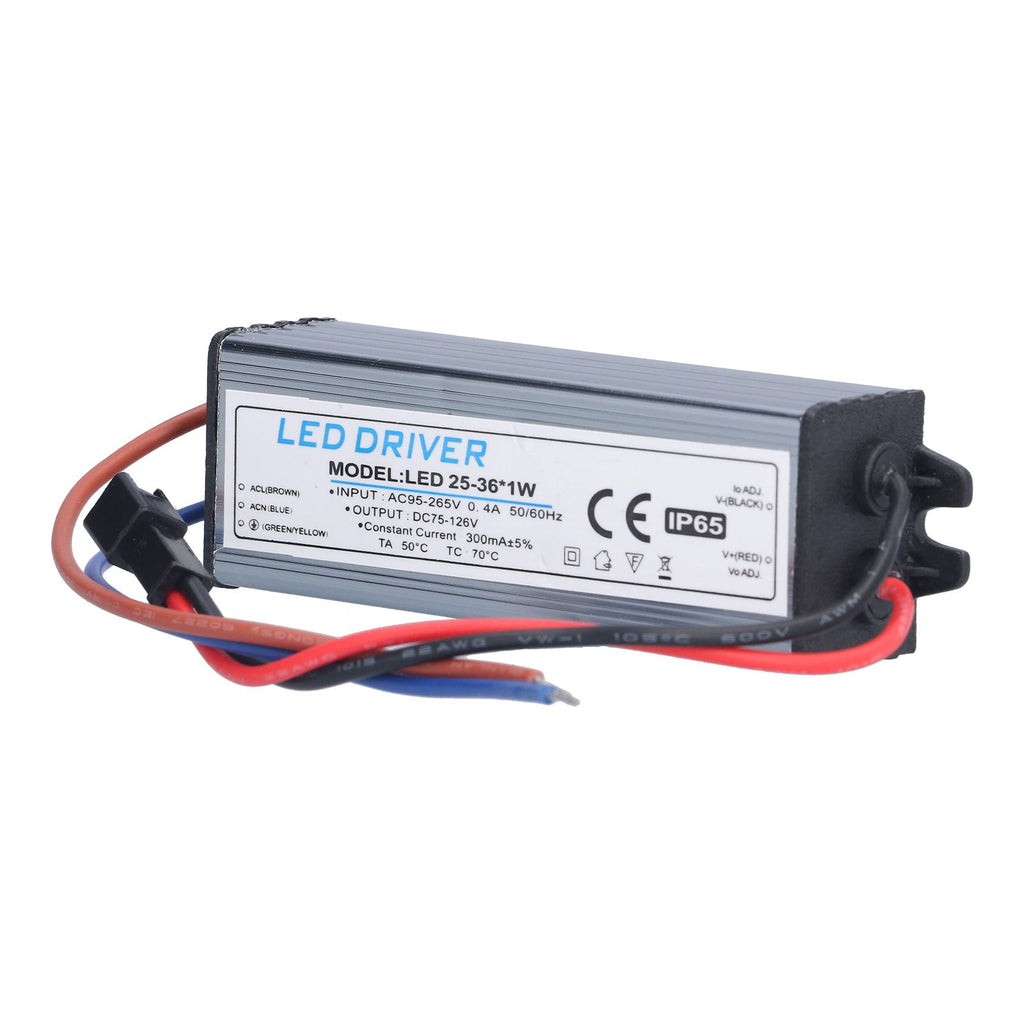 LED Driver Transformer 25-36W 300mA AC95-265V to DC75-126V DIY Lamp