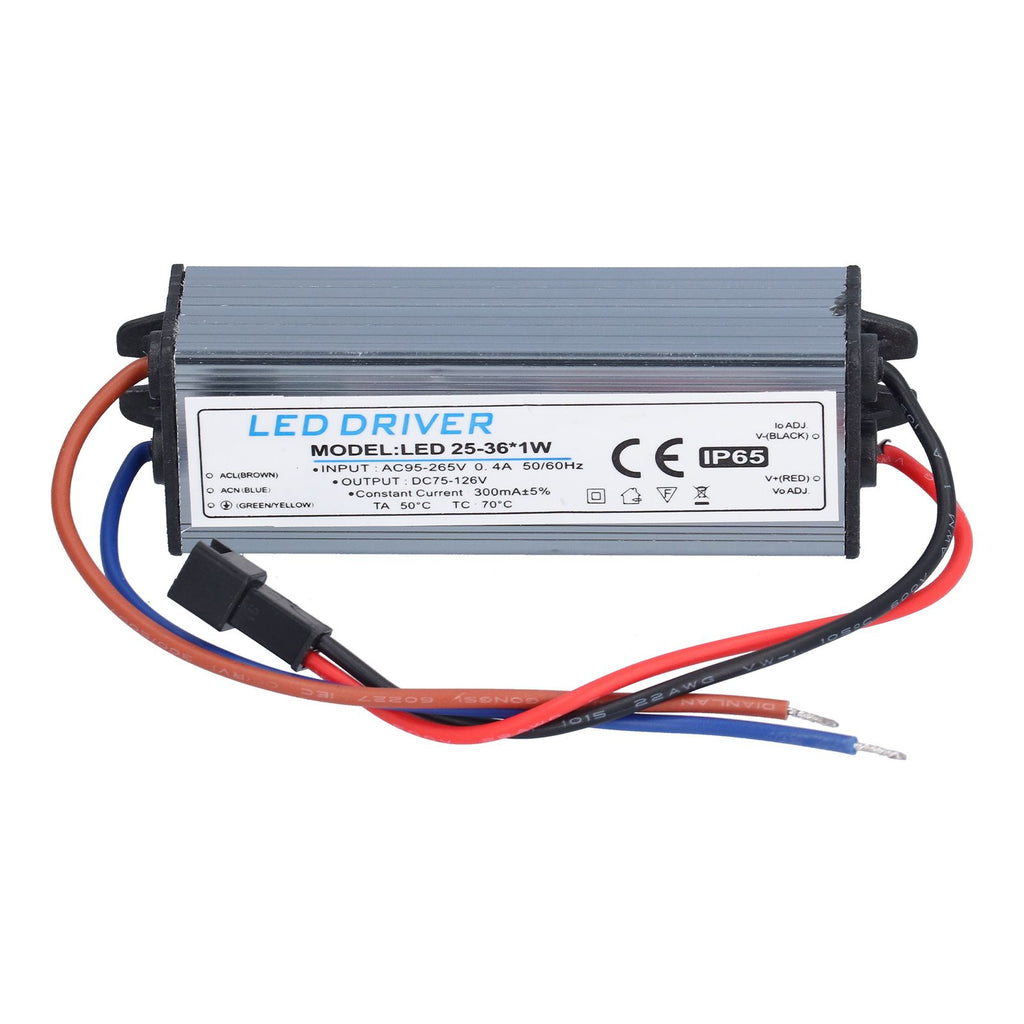 LED Driver Transformer 25-36W 300mA AC95-265V to DC75-126V DIY Lamp