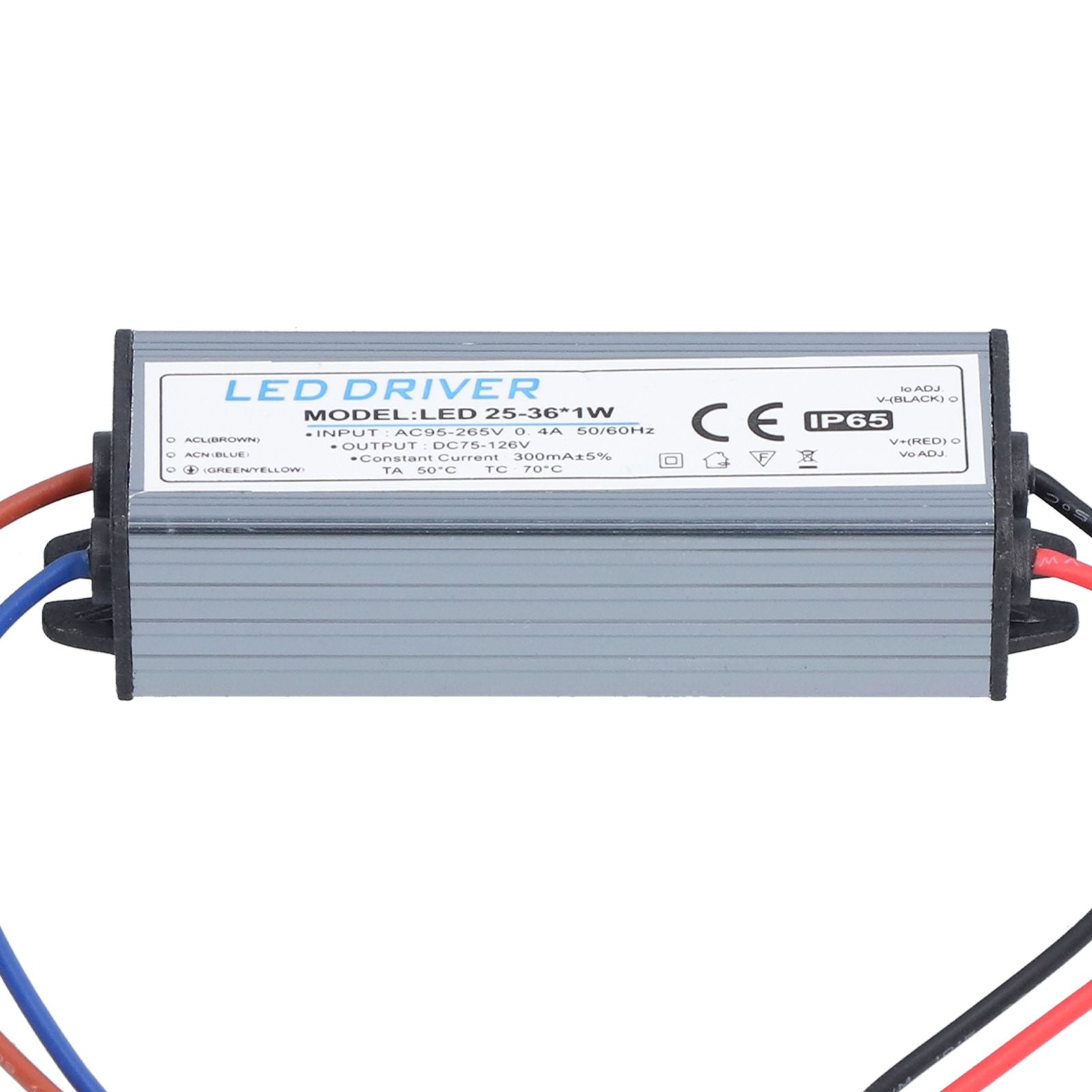 LED Driver Transformer 25-36W 300mA AC95-265V to DC75-126V DIY Lamp