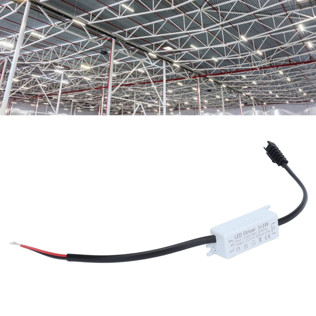 LED Driver 1x1W Power Supply Transformer Adapter AC85‑265V to 2‑4VDC LED Power Driver for LED Light Computer Project