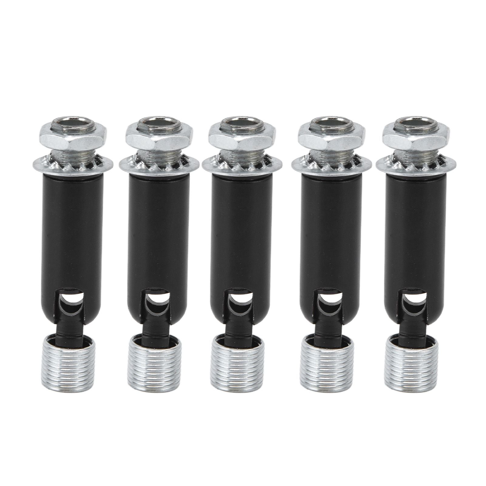 5Pcs M10 Sloped Ceiling Adapter for Ceiling Lamp Pendant Light Chandelier Track Suspension Accessories M10 External Gear Steering Joint Black