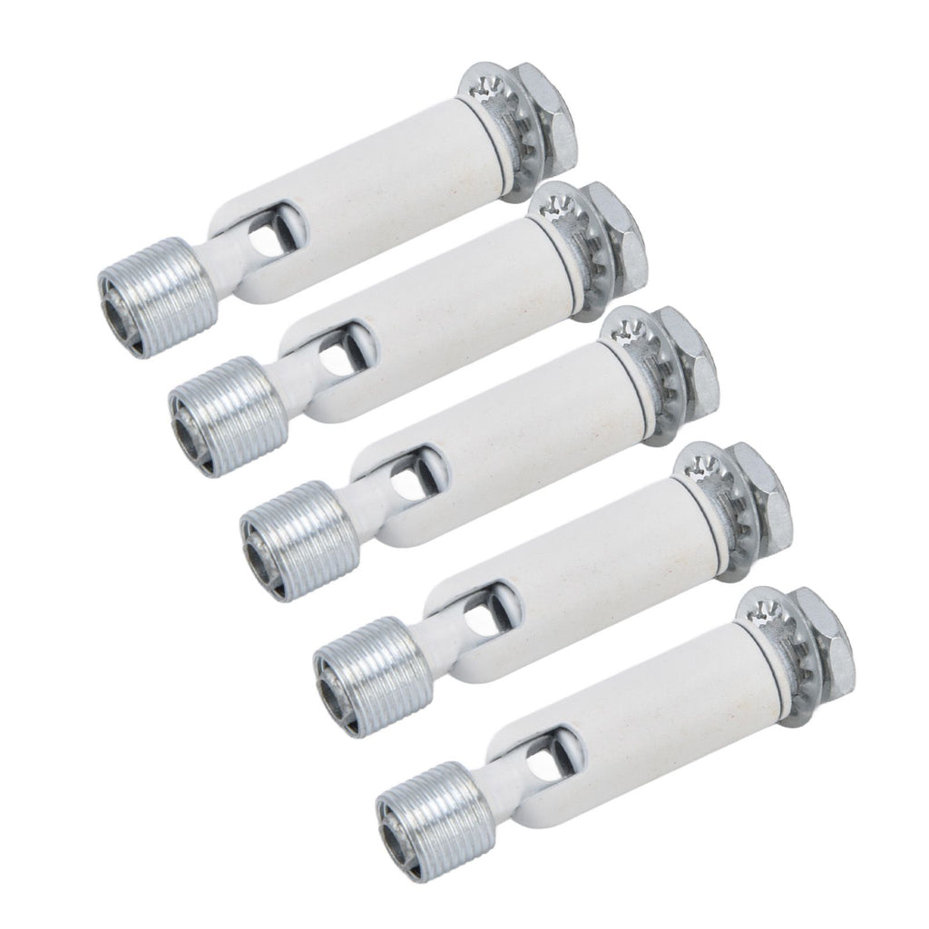 5Pcs M10 Sloped Ceiling Adapter for Ceiling Lamp Pendant Light Chandelier Track Suspension Accessories M10 External Gear Steering Joint White