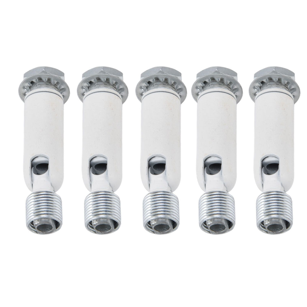 5Pcs M10 Sloped Ceiling Adapter for Ceiling Lamp Pendant Light Chandelier Track Suspension Accessories M10 External Gear Steering Joint White