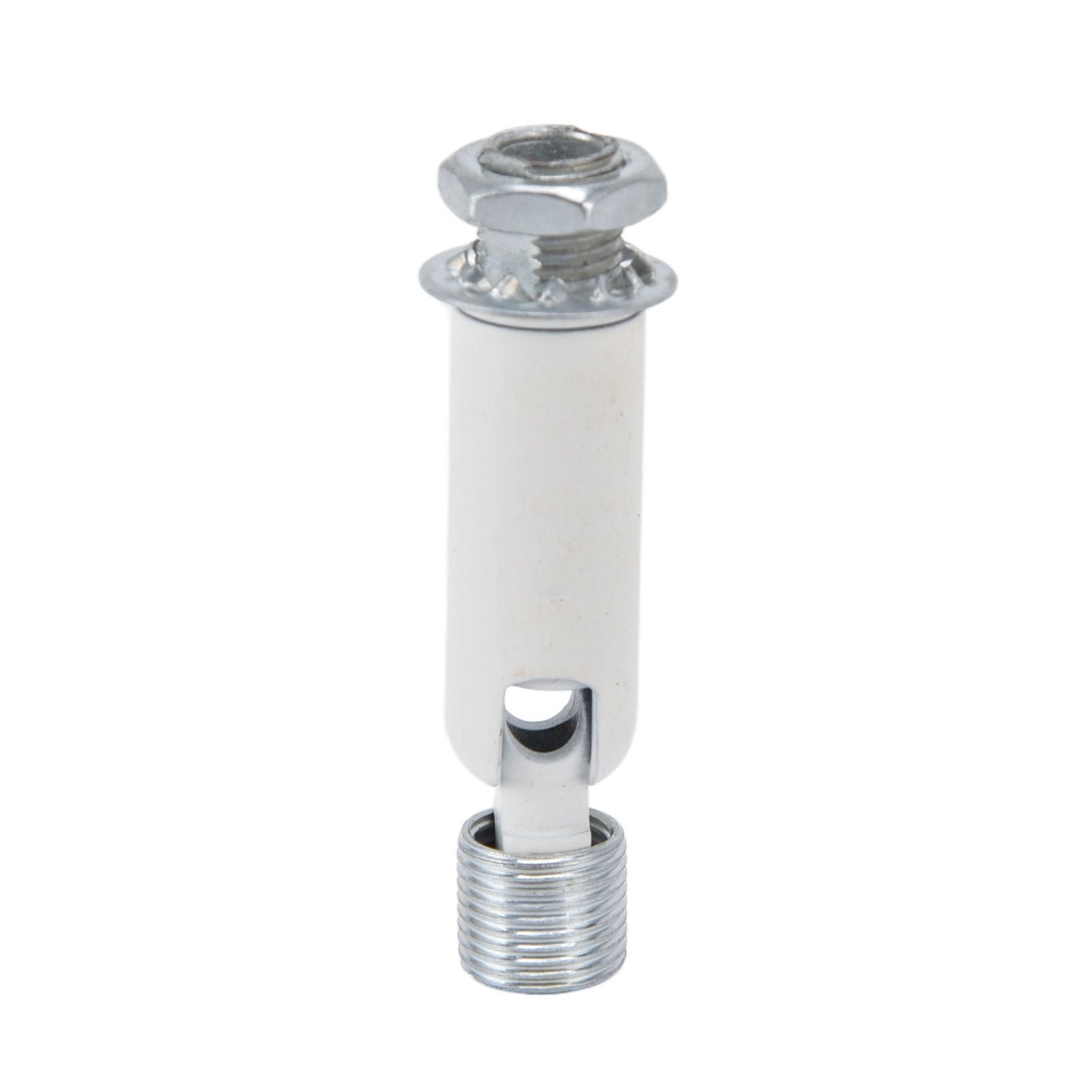 5Pcs M10 Sloped Ceiling Adapter for Ceiling Lamp Pendant Light Chandelier Track Suspension Accessories M10 External Gear Steering Joint White