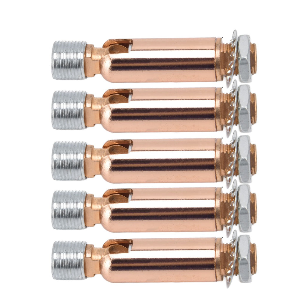 5Pcs M10 Sloped Ceiling Adapter for Ceiling Lamp Pendant Light Chandelier Track Suspension Accessories M10 External Gear Steering Joint Rose Gold