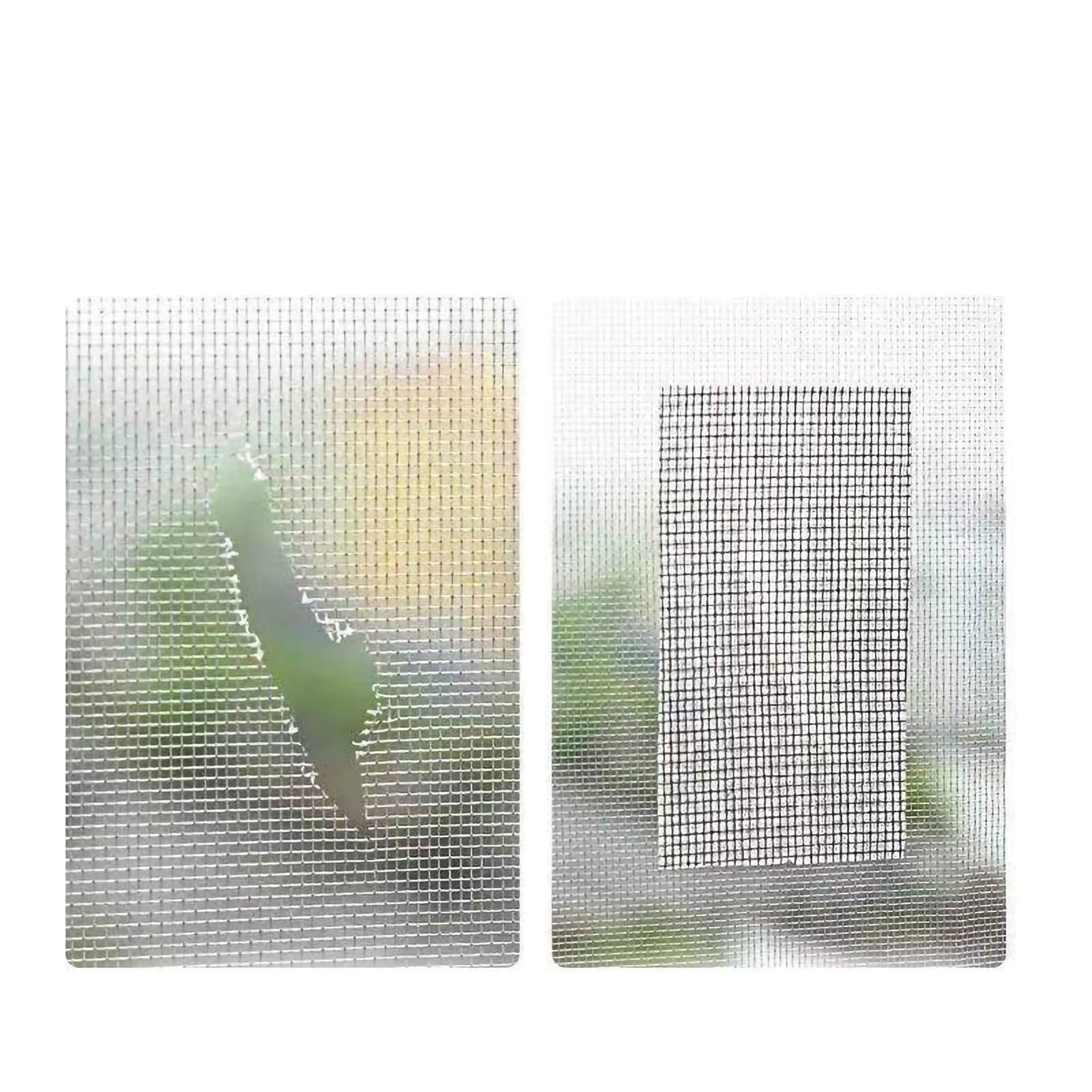 Window Screen Repair Fill Hole Self Adhesive Fine Mesh Screen Tape Mesh Repair for Mosquito Repellent 5cmx2m/2.0x78.7in Grey