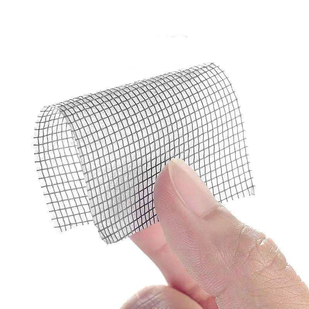 Window Screen Repair Fill Hole Self Adhesive Fine Mesh Screen Tape Mesh Repair for Mosquito Repellent 5cmx2m/2.0x78.7in Grey
