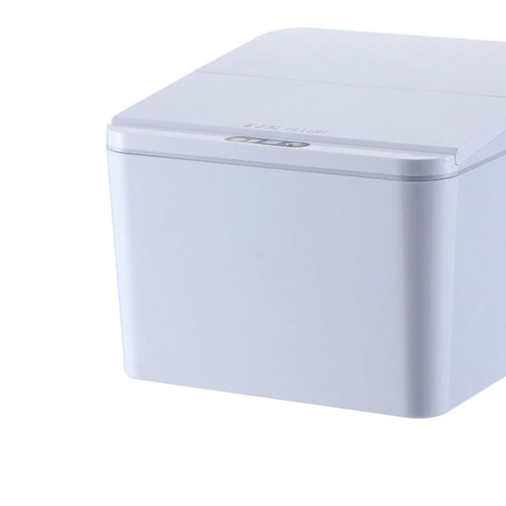 Smart Sensor Trash Waste Can Multifunctional Electric Induction Storage Bin for Desktop Car Grey