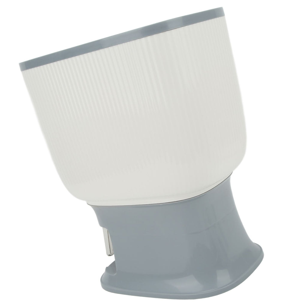 Household Rice Dispenser Large Capacity Automatic Rebound Food Grain Storage Container with Cup Grey