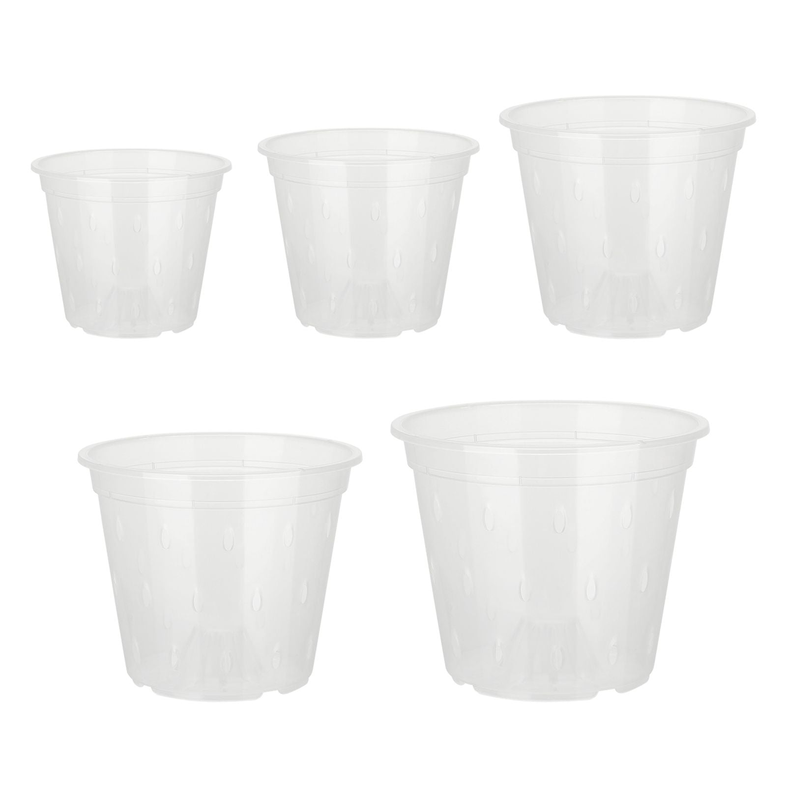 Orchid Flower Pot Breathable Clear Orchid Planting Pot with Holes for Indoor Outdoor