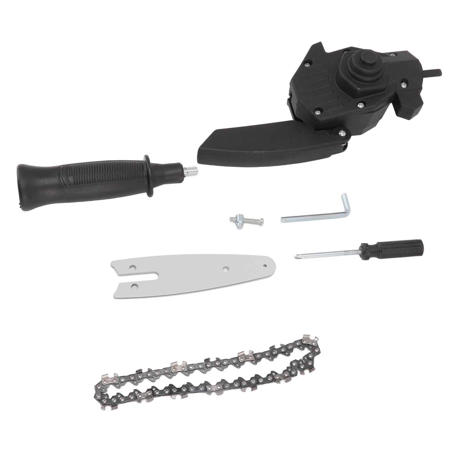 Hand Drill to Chainsaw Converter Portable Mini Electric Saw Adapter Set with Handle and Chain