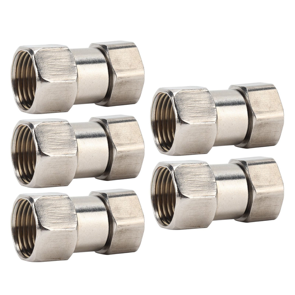 5PCS Plumbing Fittings Stainless Steel Female Thread Pipe Adapter Fittings for Shower Water Heater G1/2