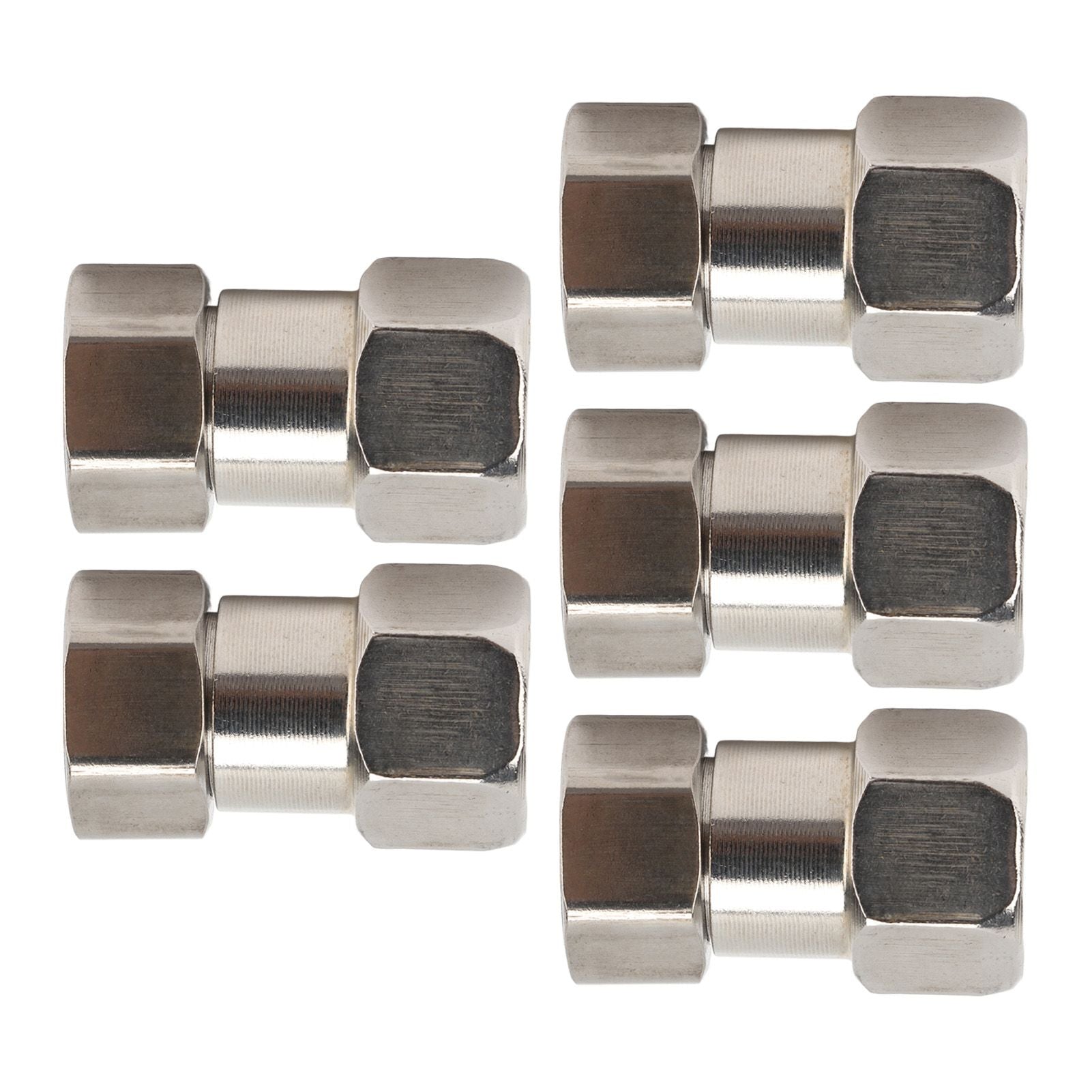 5PCS Plumbing Fittings Stainless Steel Female Thread Pipe Adapter Fittings for Shower Water Heater G3/4