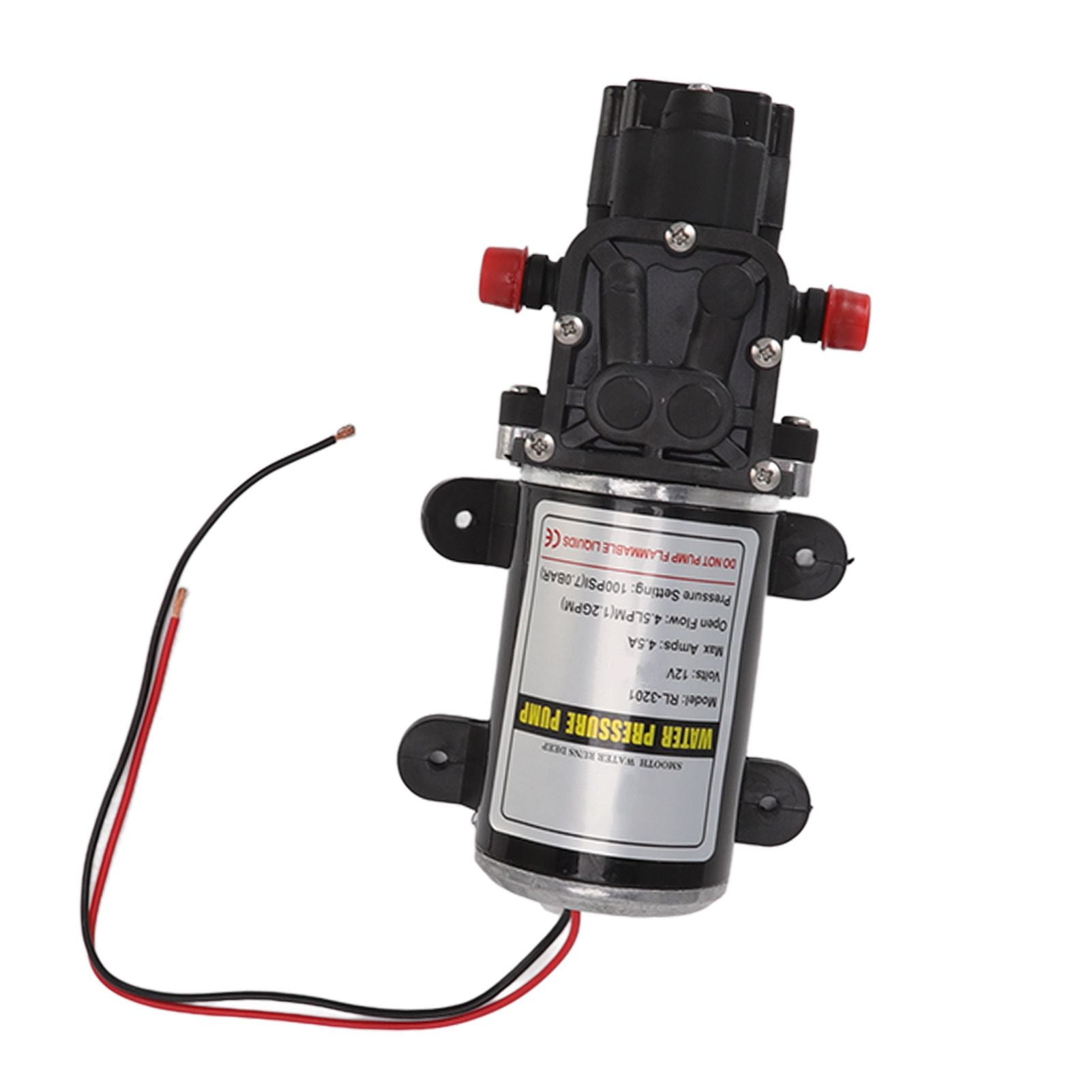 Diaphragm Water Pump Self Priming Intermittent Diaphragm Pump High Pressure Water Pump for Home Marine RL 3201(12V)