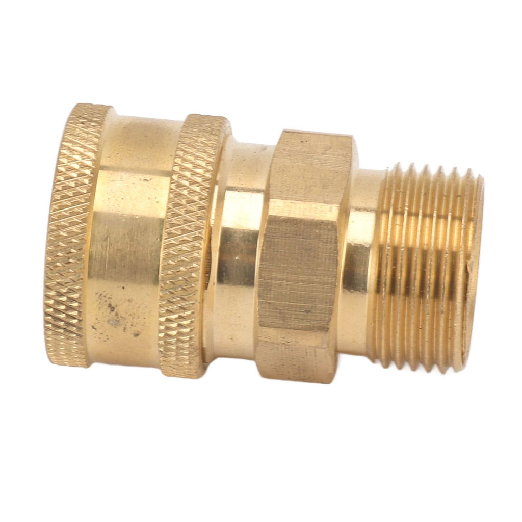 2Pcs Pure Copper M22 High Pressure Washer Fitting Adapter 3/8 Inch NPT Female to M22 Male Adapter Inner Hole 14mm/0.55in