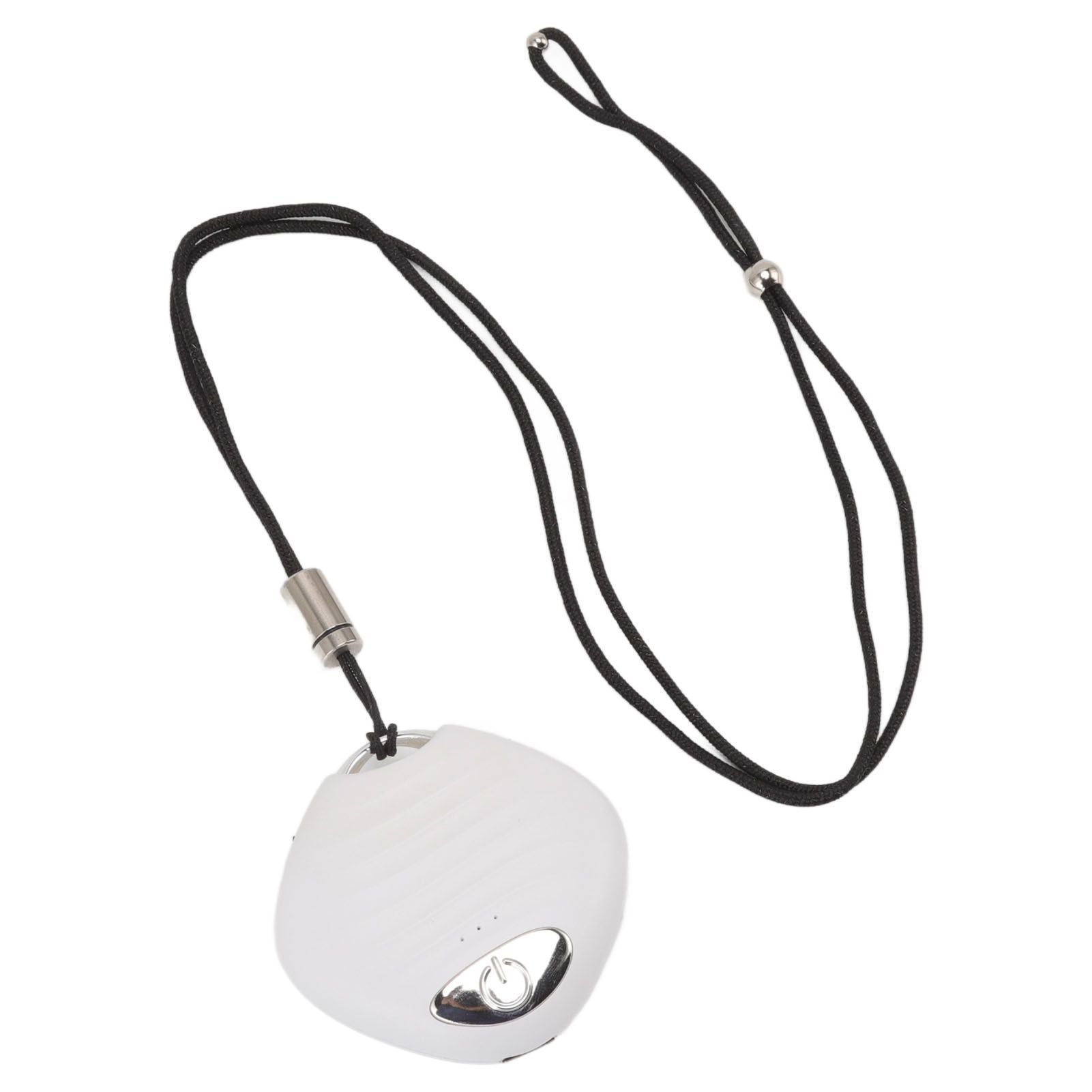 Mini Wearable Air Purifier Smoke Odor Removal Portable Negative Ion Air Purifier Necklace for Car Travel White