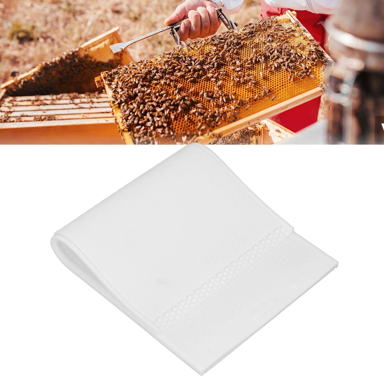 2PCS 5.4mm Silicone Beeswax Foundation Sheet Manual Beeswax Press Embosser DIY Mold Beekeeping Equipment