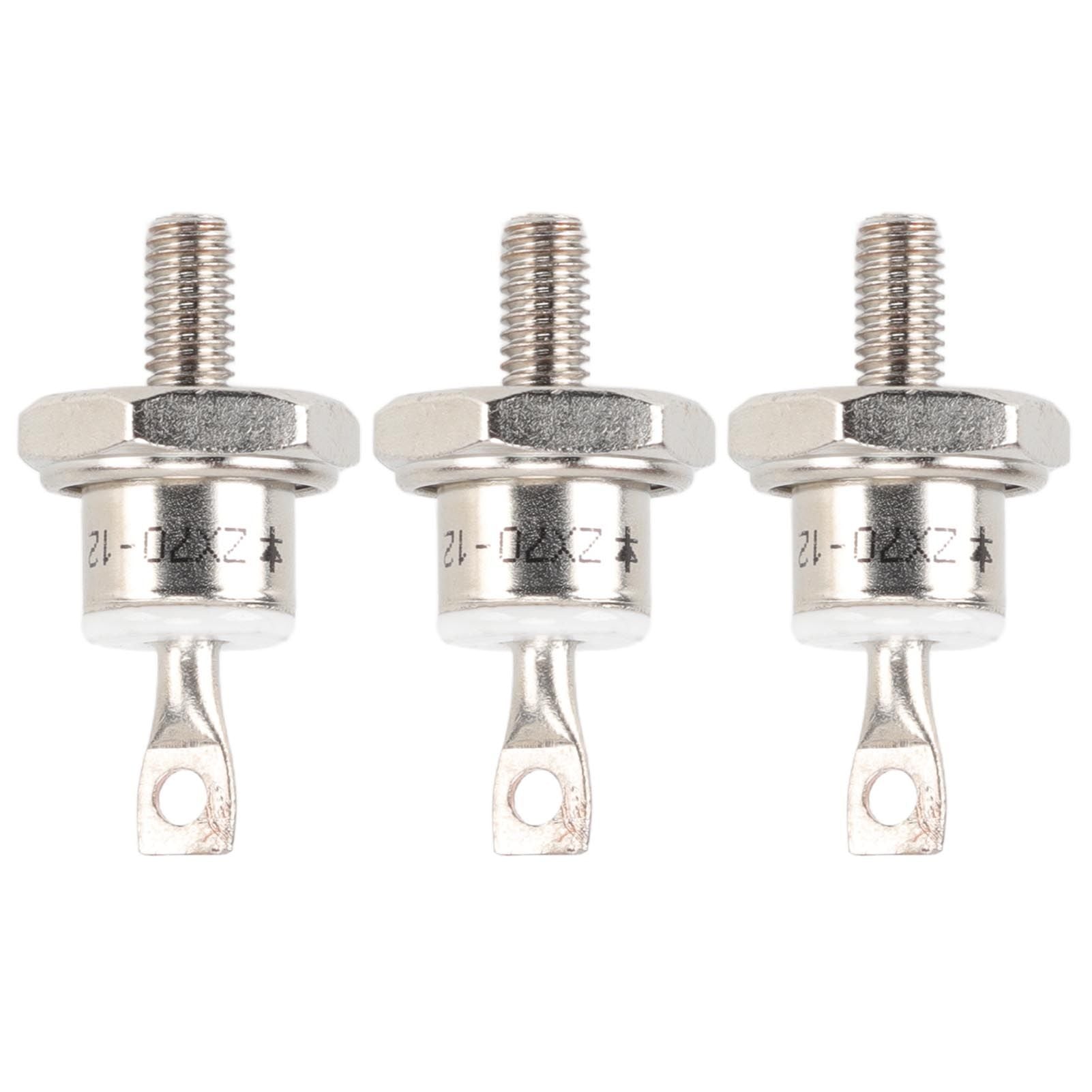 3Pcs ZX70 12 70A Diesel Generator Rectifier Diode Replacement Diesel Engine Generator Diode for Diesel Generator Parts Negative